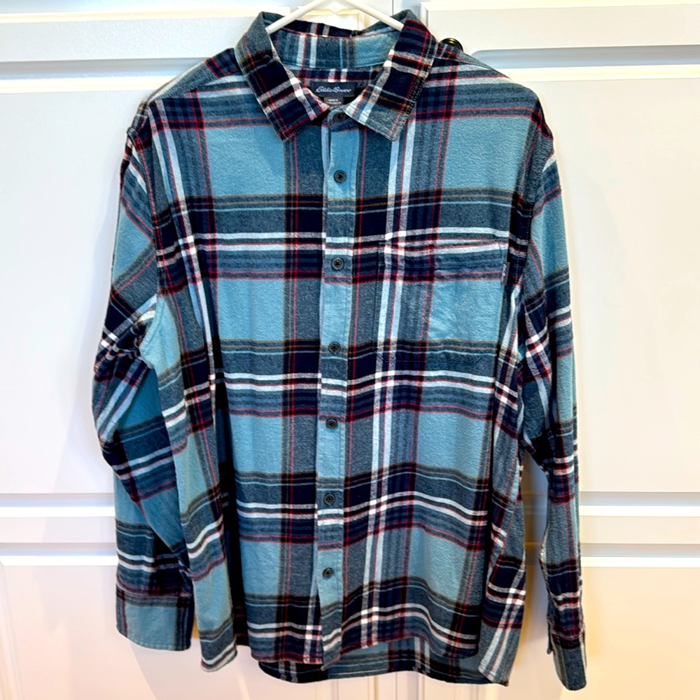 Eddie Bauer Flannel Shirt. Size Large